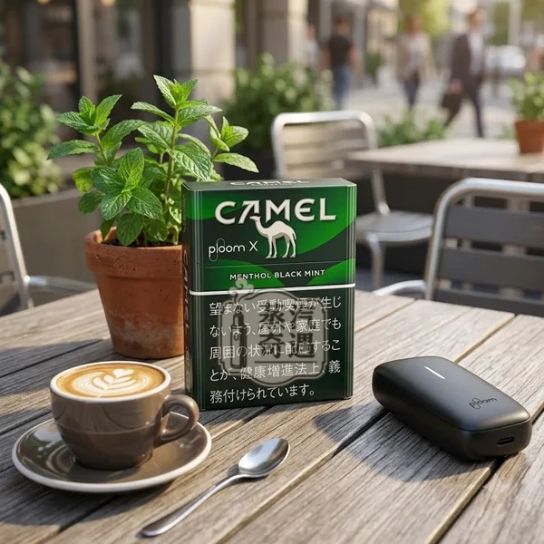 Ploom煙彈Camel Black Mint濃薄荷口味展示